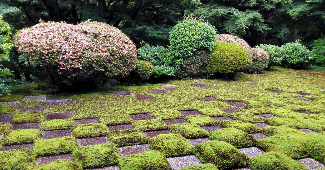 東福寺北庭：市松文様の敷石