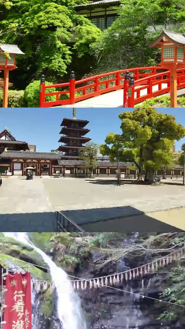 大阪府でぜひ体験してほしい
新緑×寺社仏閣の静かなひととき🍃

📍四天王寺・庭園
落ち着いた日本庭園を楽しめるお寺
住所：大阪市天王寺区四天王寺１丁目１１－１８

📍箕面瀧安寺
鳥居の先に広がる緑と静寂が心をほどく
住所：箕面市箕面公園２－２３

📍犬鳴山七宝瀧寺
水の音と新緑に包まれる神秘的な雰囲気を楽しむ。
住所：泉佐野市大木８

#大阪観光
#大阪市
#箕面市
#泉佐野市
#歴史街道